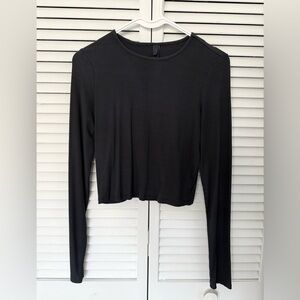 SKIMS modal ribbed long sleeve crop top